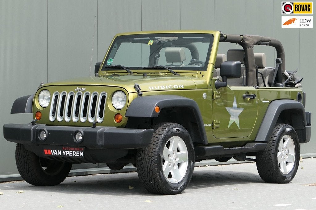 Jeep Wrangler 3.8 Rubicon Youngtimer Airco Cruise, Auto's, Jeep, Stof, Gebruikt, Beige, Vierwielaandrijving