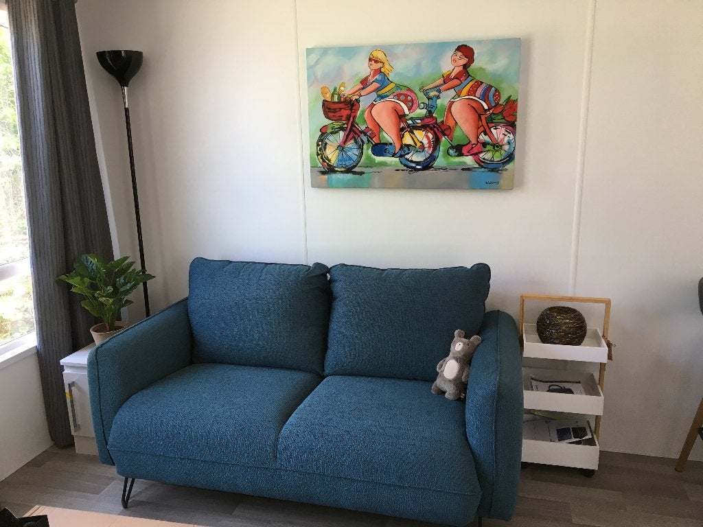 Zo goed als nieuwe bank - 170 cm breed, Ophalen, 150 tot 200 cm, Tweepersoons, 75 tot 100 cm