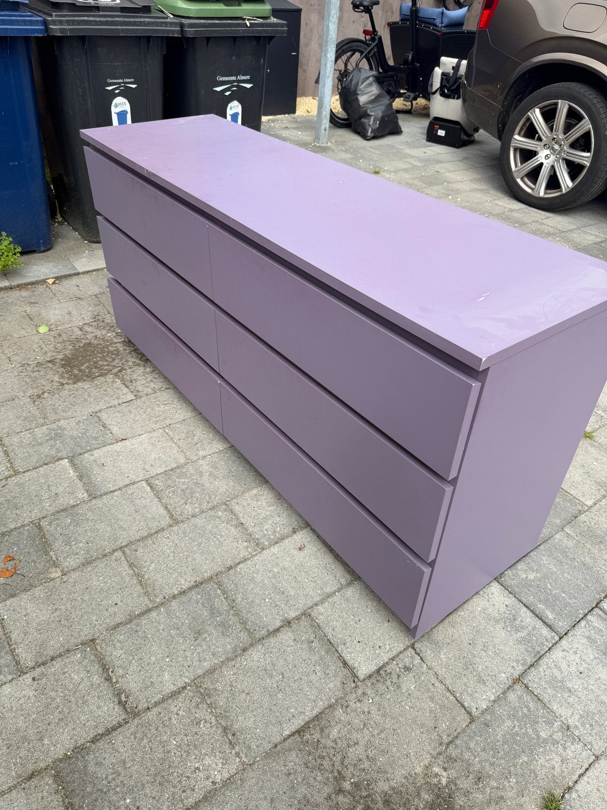 GRATIS VANDAAG OPHALEN - IKEA Malm ladekast met 6 laden, Ophalen, Gebruikt, 100 tot 150 cm, 5 laden of meer