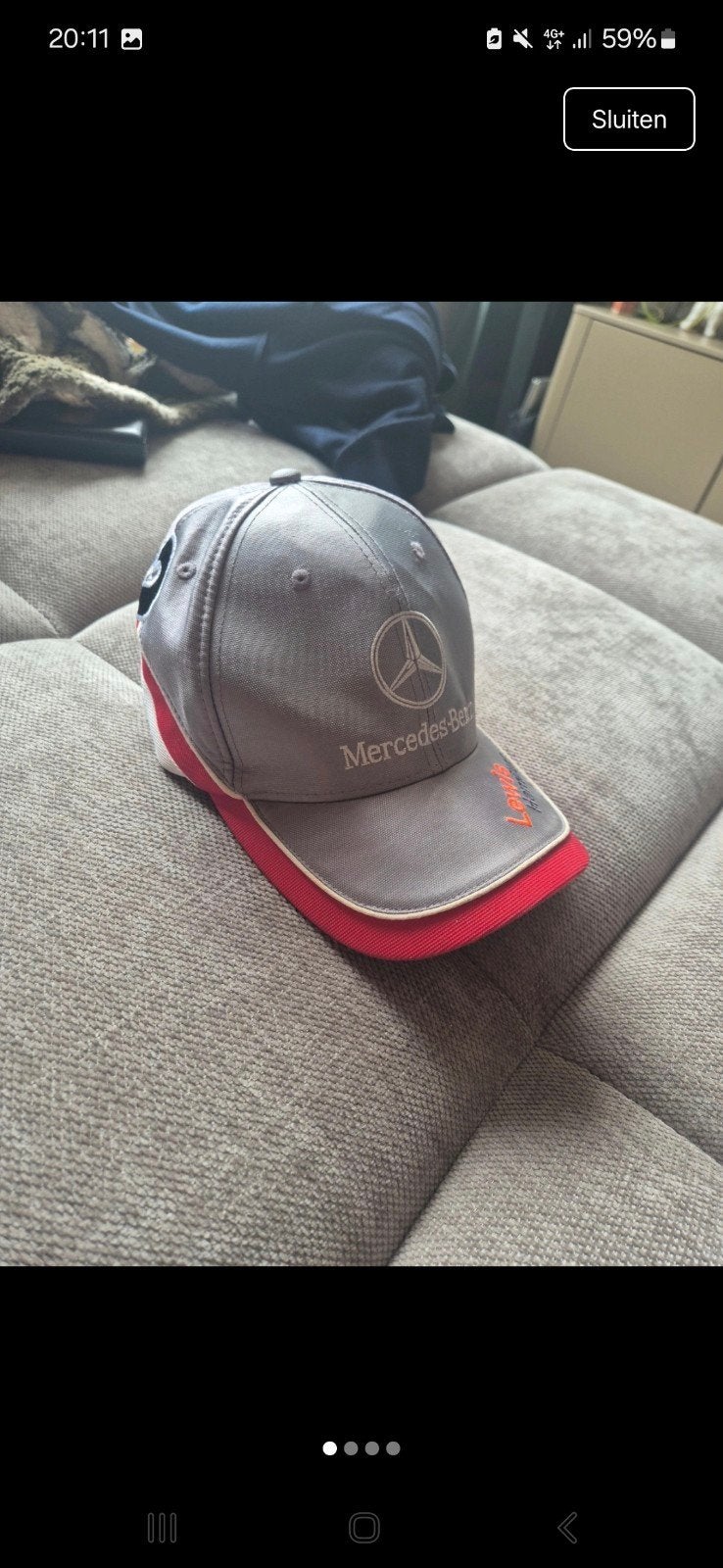 Mercedes-Benz Formule 1 Pet - Lewis Hamilton, Pet, Gedragen, Mercedes-Benz, One size fits all