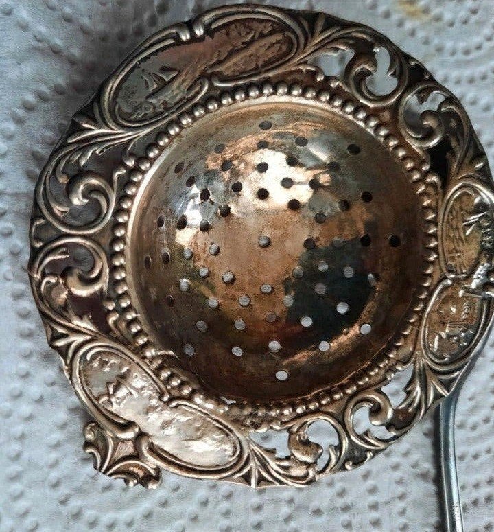 zilver oud theezeefje (niet compleet)geen onzin biedingen, Ophalen of Verzenden