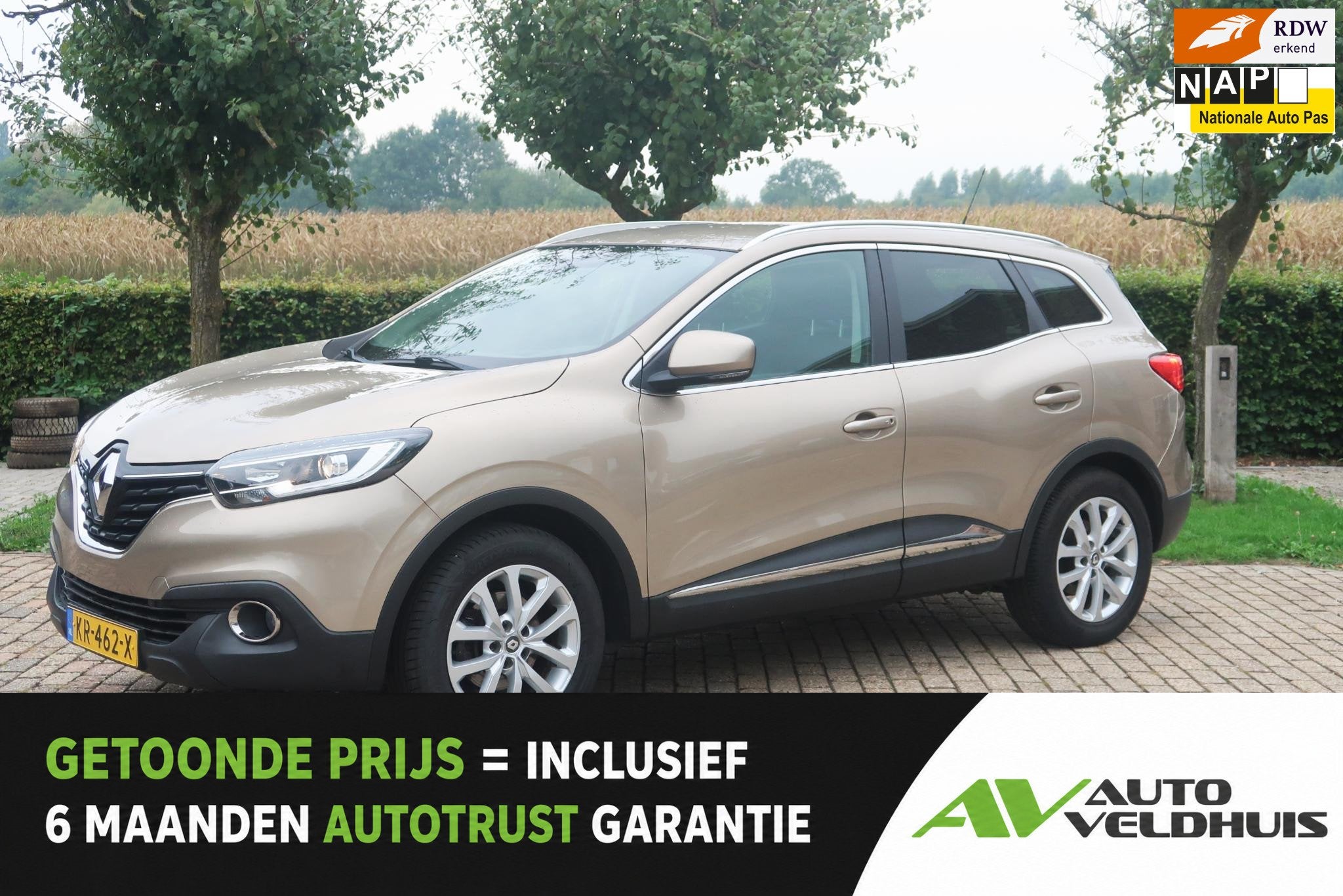 Renault Kadjar 1.2 TCe Intens Navi Cruise, Auto's, Voorwielaandrijving, Stof, Euro 6, 4 cilinders