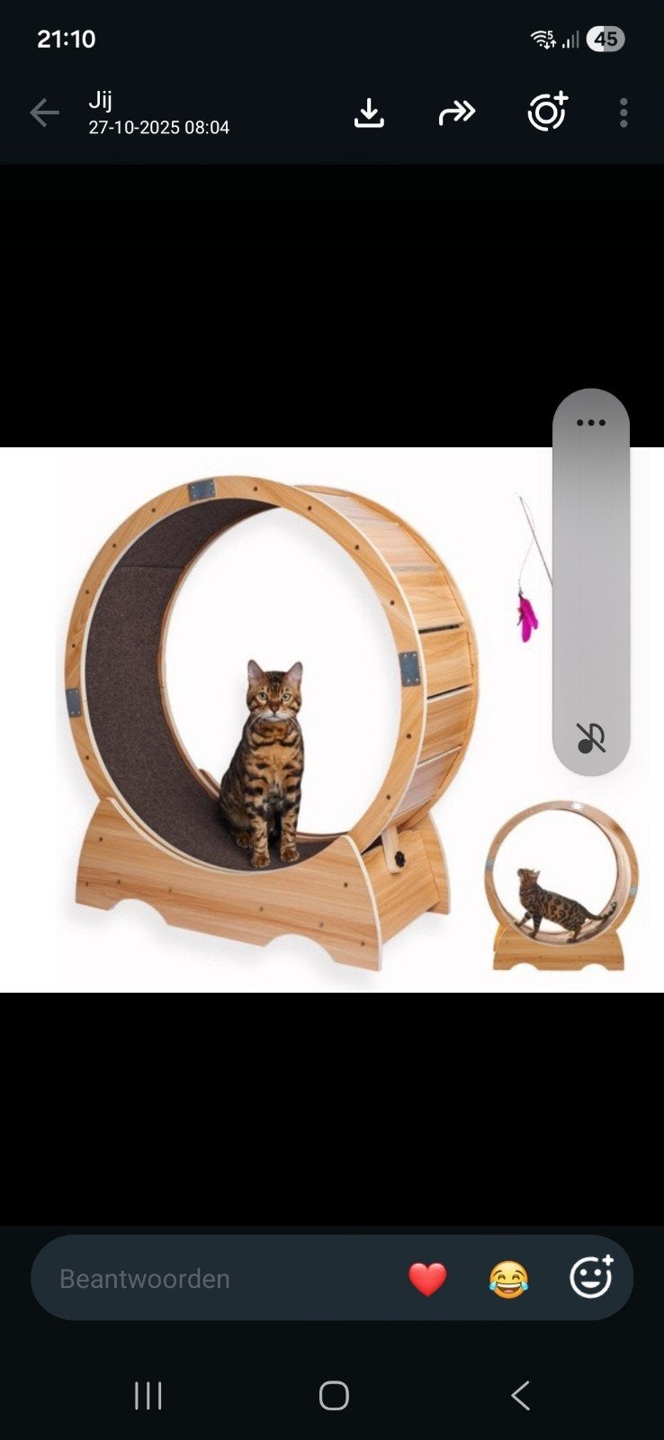 katten loopwiel, Ophalen of Verzenden, Nieuw