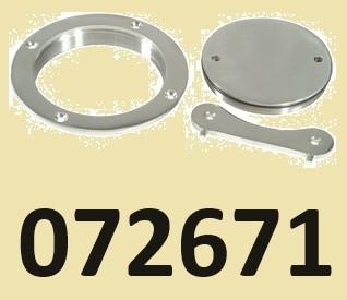 072671 RVS Inspectieluik / dekplaat Ø 139mm. € 92,95, Watersport en Boten, Accessoires en Onderhoud, Ophalen of Verzenden, Nieuw