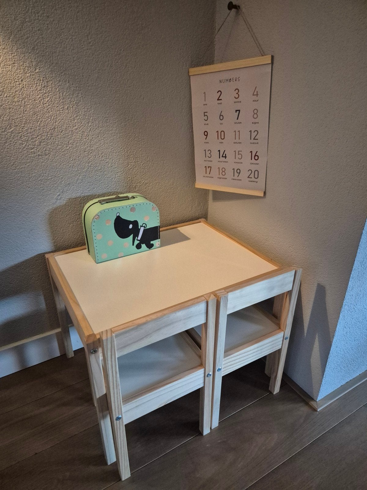LÄTT Ikea kindertafel + 2 stoelen, Ophalen, Nieuw, Tafel(s) en Stoel(en)