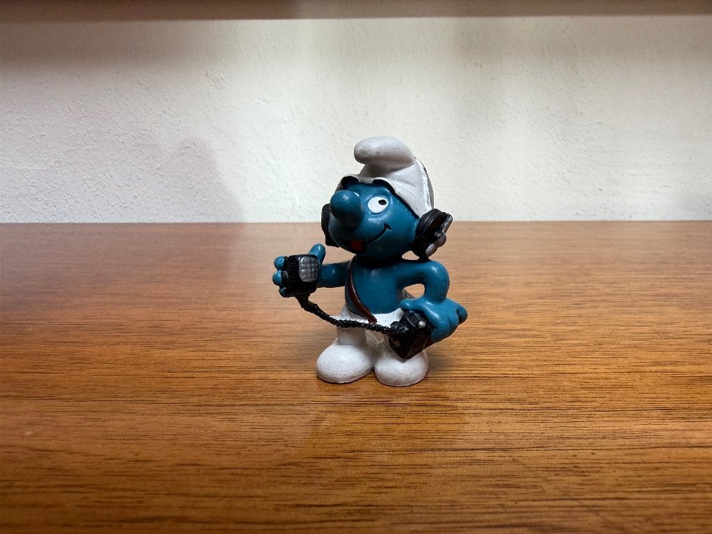 Radio Smurf, Verzamelen, Smurfen, Ophalen of Verzenden, Gebruikt, Overige Smurfen, Poppetje, Figuurtje of Knuffel