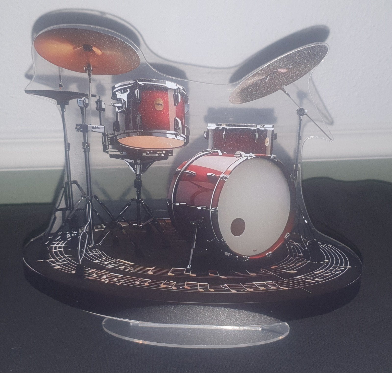 acryl drumstel-display combineert een strak modern design, Ophalen of Verzenden, Nieuw