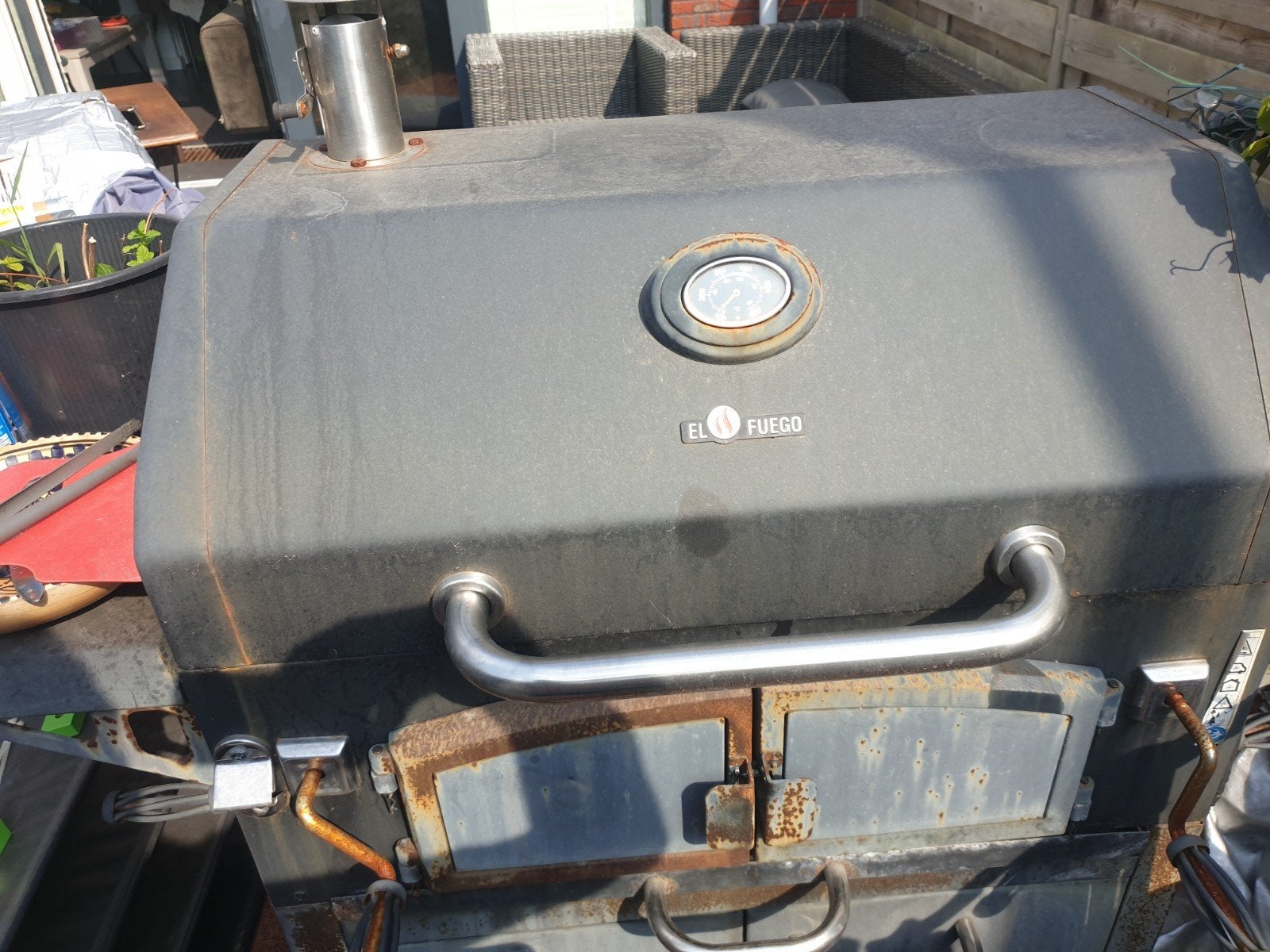 grote BBQ  Gratis, Ophalen, Gebruikt