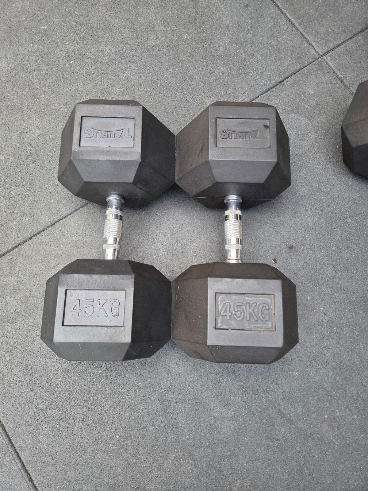 Set Hex dumbells  45kg, Ophalen, Dumbbell