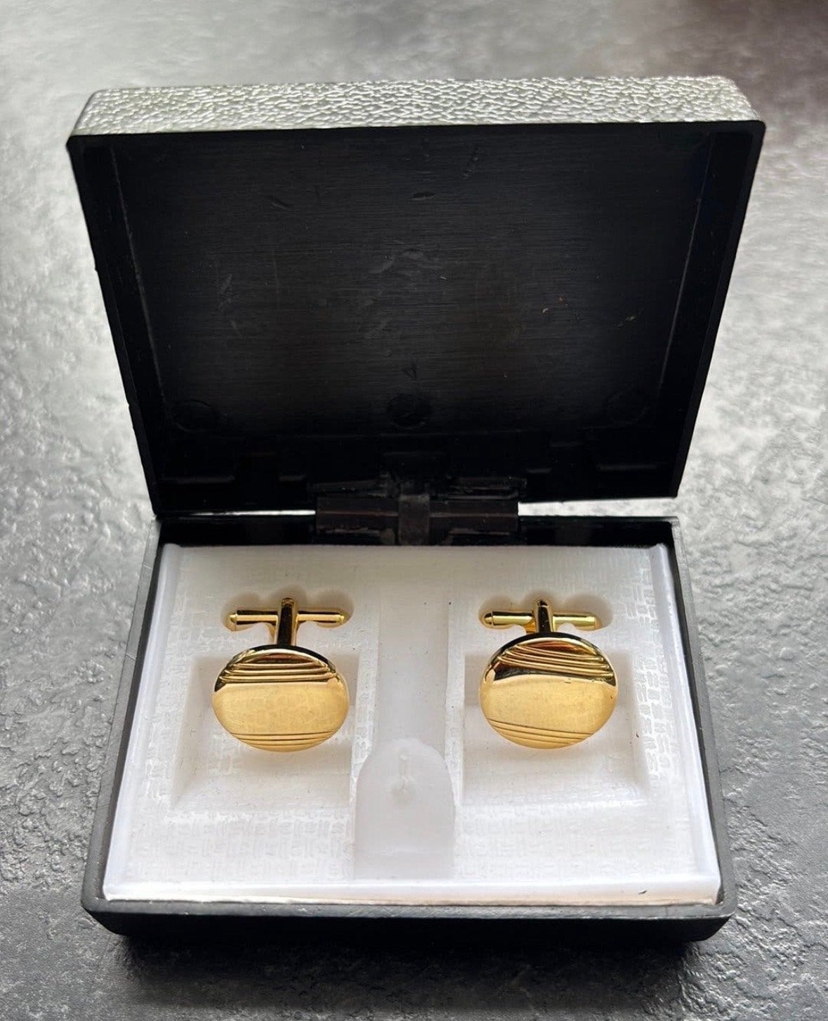 Elegante Doublé Manchetknopen & Dasaccessoires Set, Ophalen of Verzenden, Zo goed als nieuw, Overige materialen, Verguld