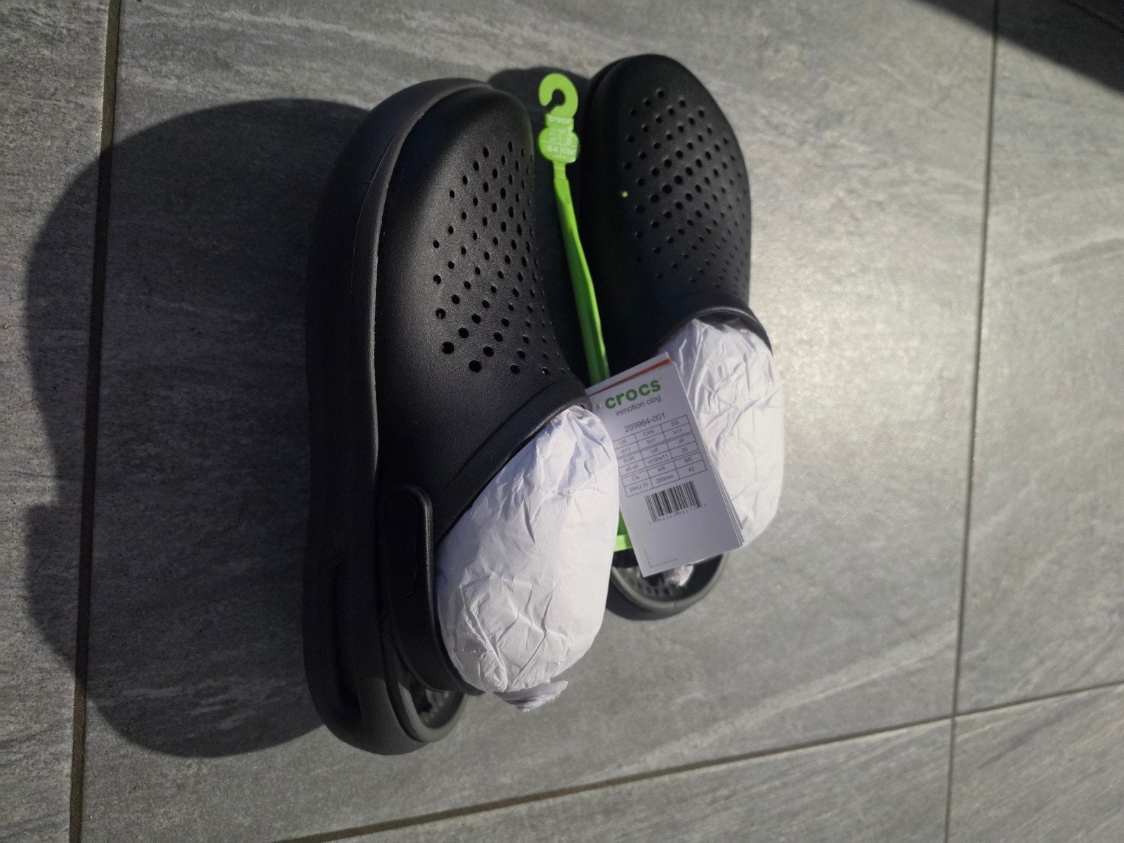 Nieuwe Crocs LiteRide Klompen Zwart - Maat 45-46, Ophalen of Verzenden, Nieuw, Zwart, Slippers