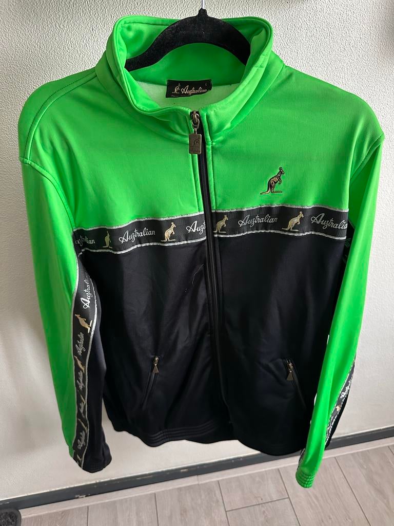 Aussie trainingspak groen/zwart - jasje en broekje, Ophalen of Verzenden, Zo goed als nieuw