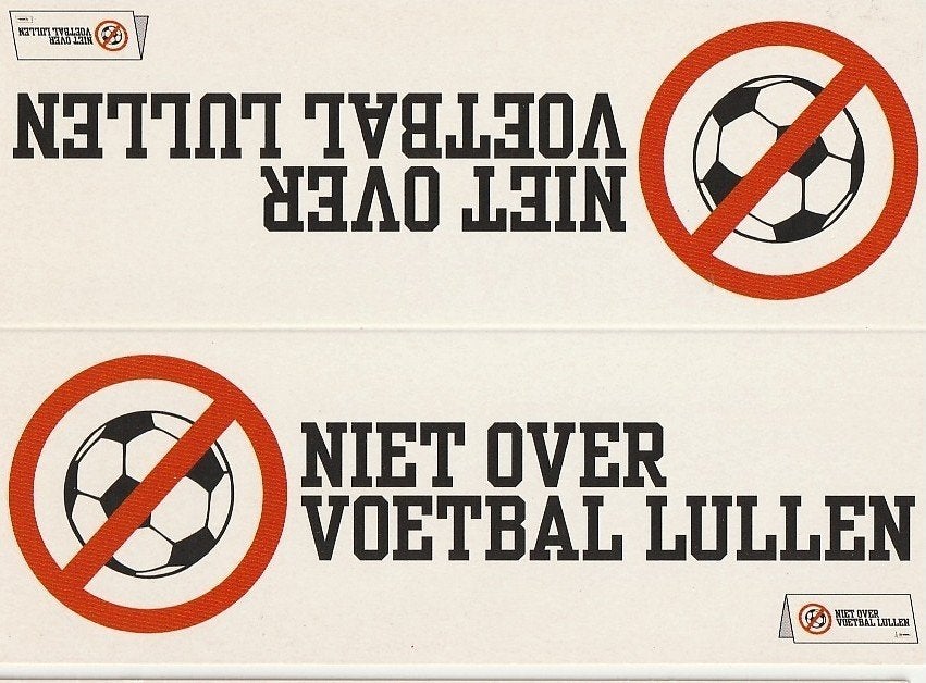 Niet over voetbal lullen - geen woorden maar daden, Ophalen of Verzenden, 1980 tot heden, Ongelopen, Sport en Spel