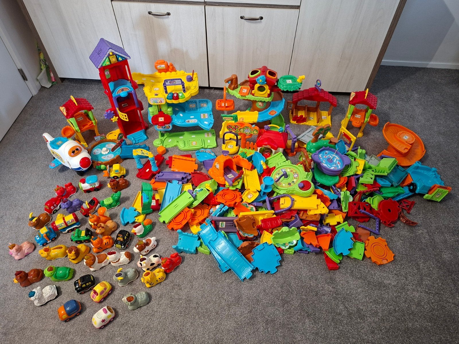 Grote VTech Toet Toet Auto's en Zoef Zoef Dieren collectie, Ophalen, Gebruikt, Overige typen, Met geluid