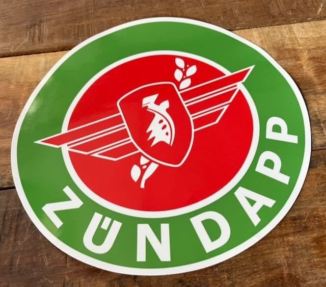 Zundapp  retro  sticker + laminaat 25cm, Ophalen of Verzenden