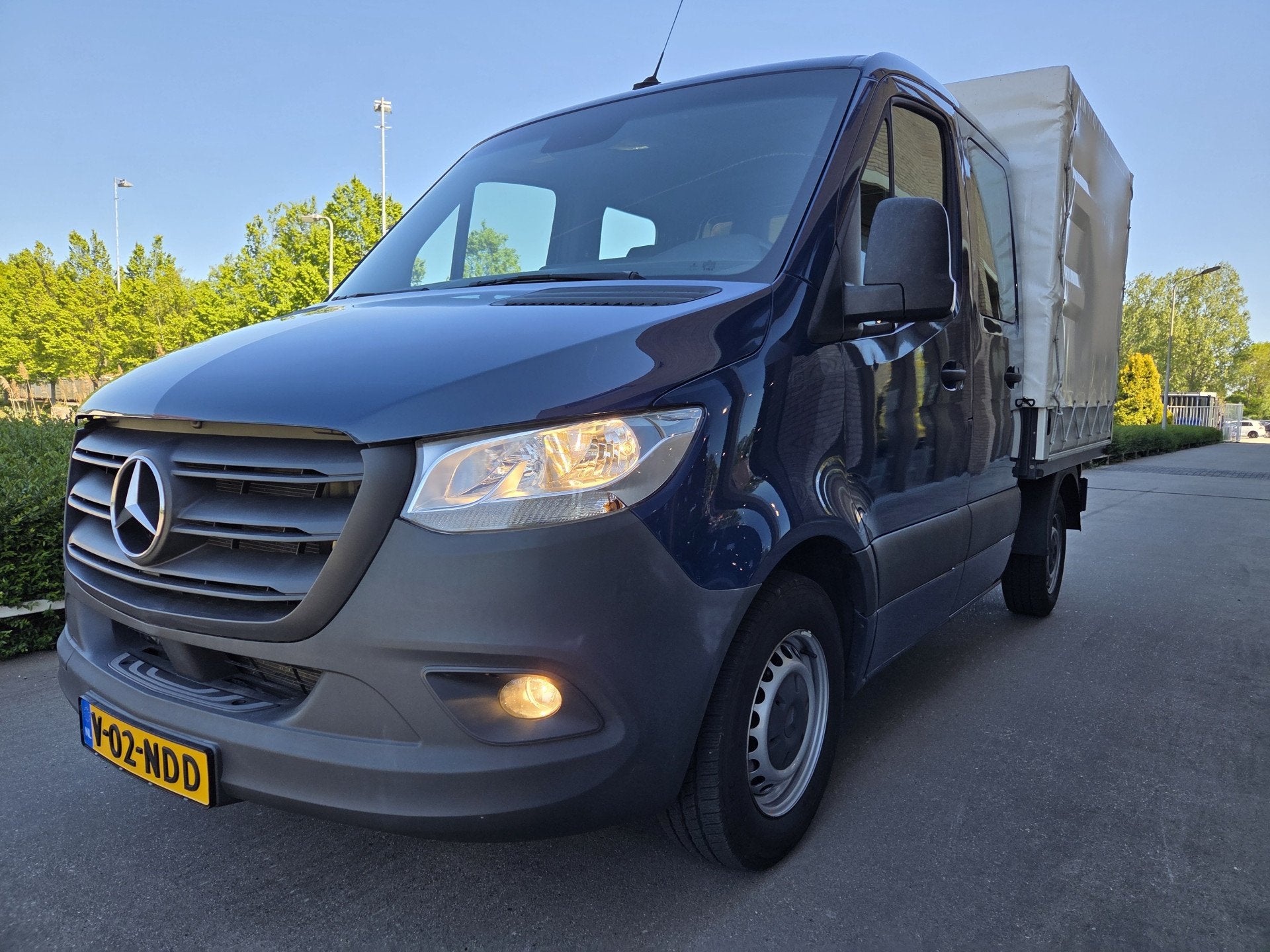 Mercedes-Benz Sprinter Pick-up 150Pk CDI Dubbel Cabine 6-per, Automaat, Gebruikt, 4 cilinders, Blauw