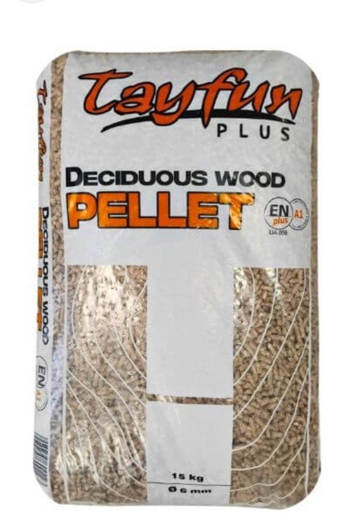 Eikenhout pellets - Tayfun Plus - 15 kg zakken, Tuin en Terras, Haardhout, Minder dan 3 m³, Ophalen, Eikenhout