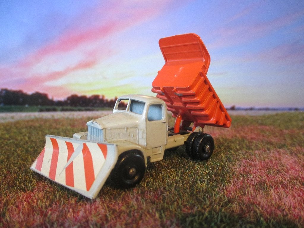 1:104 Scammel Snow Plough Lesney Nr.16c 1964-1968 Near Mint, Ophalen of Verzenden, Gebruikt, Auto