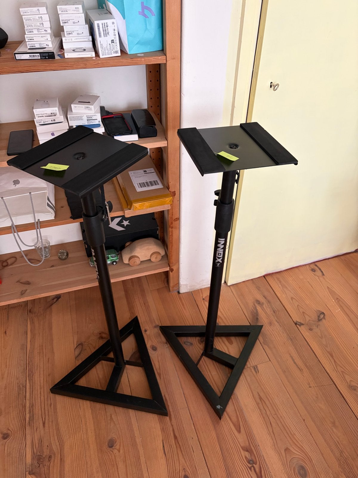 Innox Speakerstandaarden - Set van 2, Gebruikt, Overige typen, Minder dan 60 watt, Ophalen