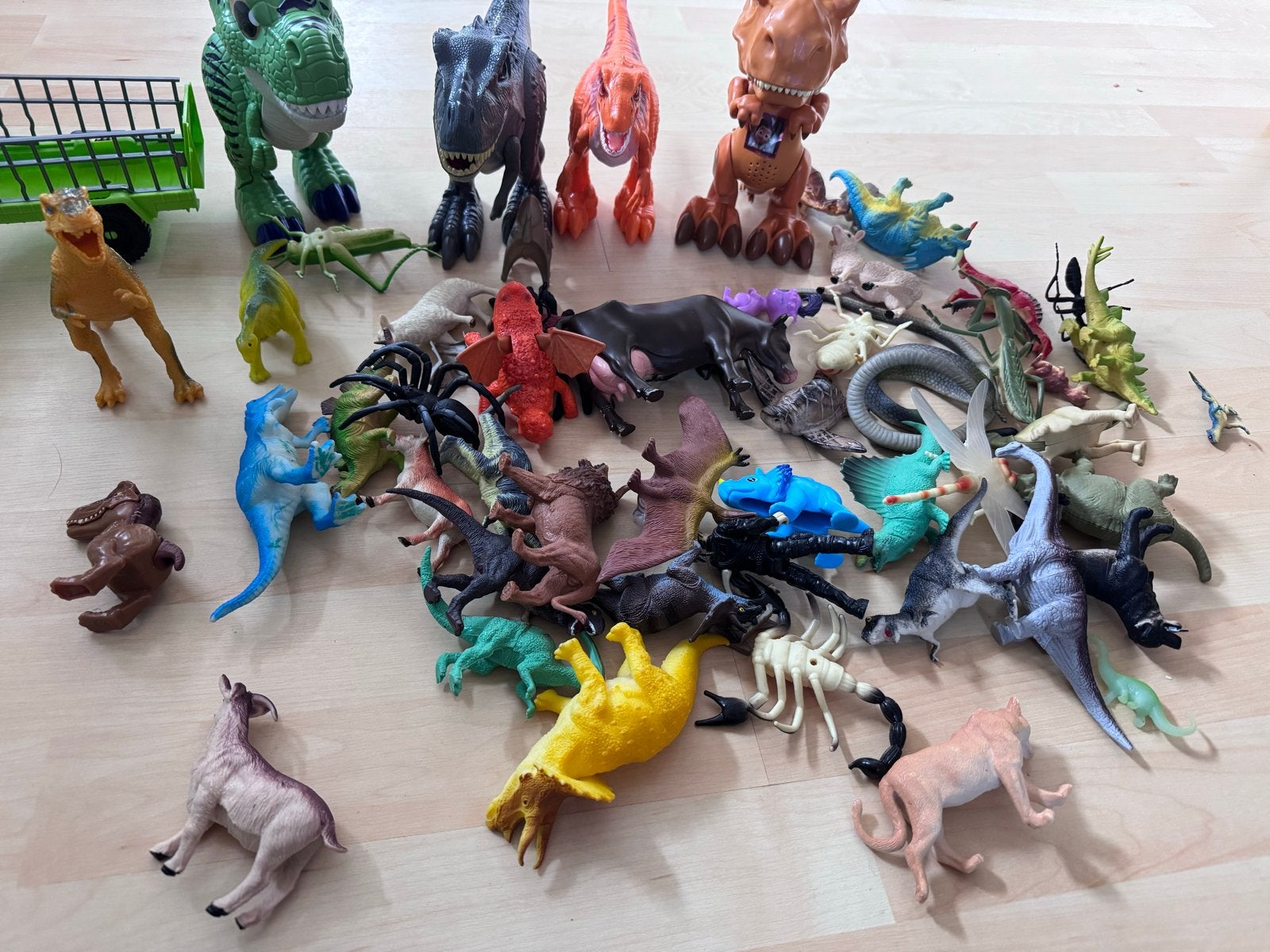 Grote verzameling dinosaurussen en andere dierenfiguren, Kinderen en Baby's, Speelgoed | Actiefiguren, Ophalen, Gebruikt