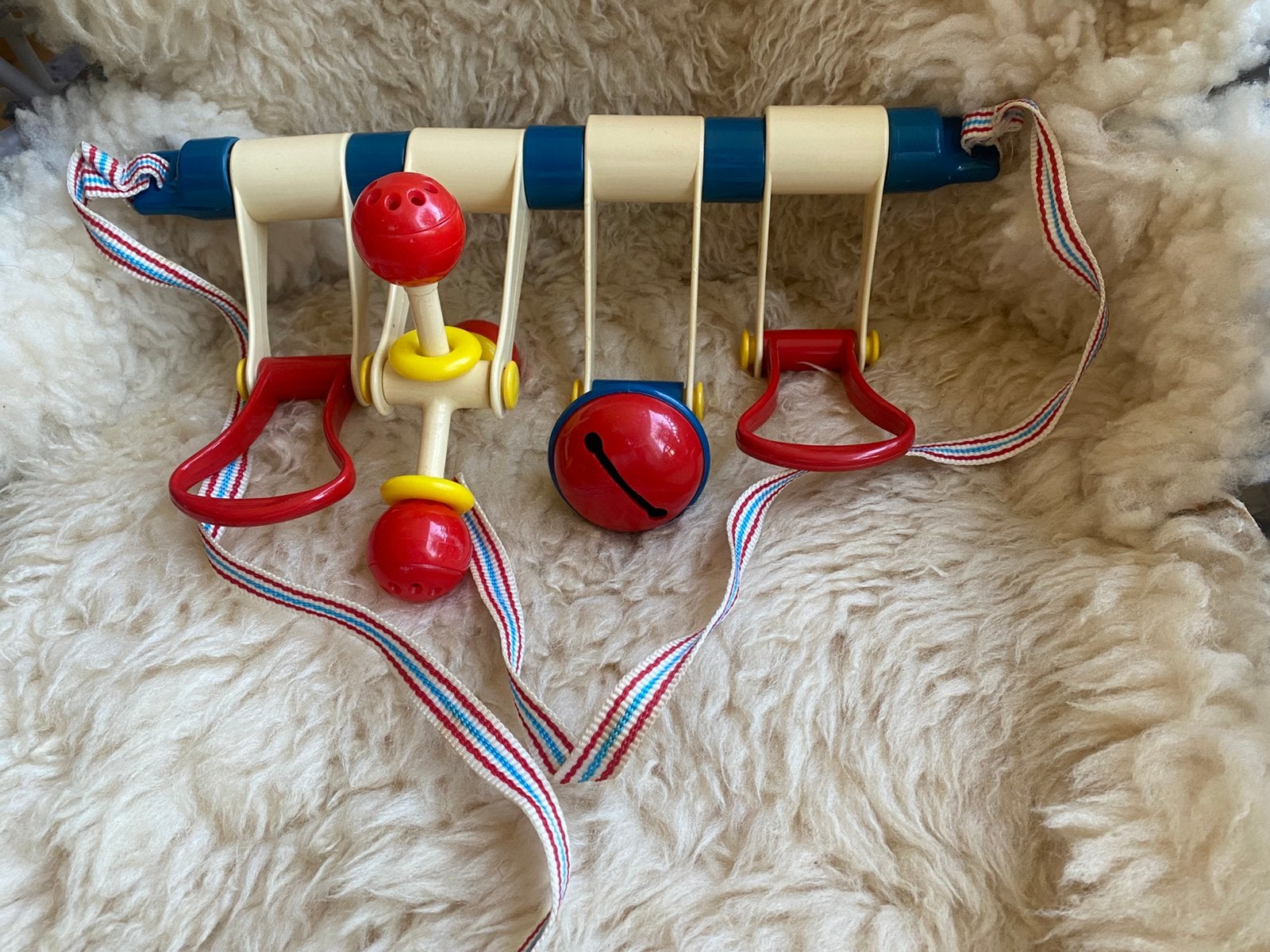 Vintage Ambi Toys boxhanger uit de jaren '70, Ophalen of Verzenden, Zo goed als nieuw, Babygym, Met geluid