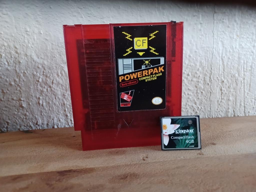 PowerPak Compact Flash System NES met 4GB CF kaart, Spelcomputers en Games, Spelcomputers | Nintendo NES, Ophalen of Verzenden