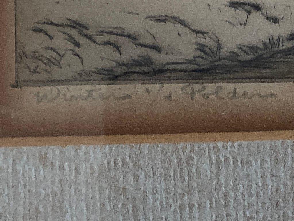Ets / tekening, Antiek en Kunst, Ophalen, Landschap