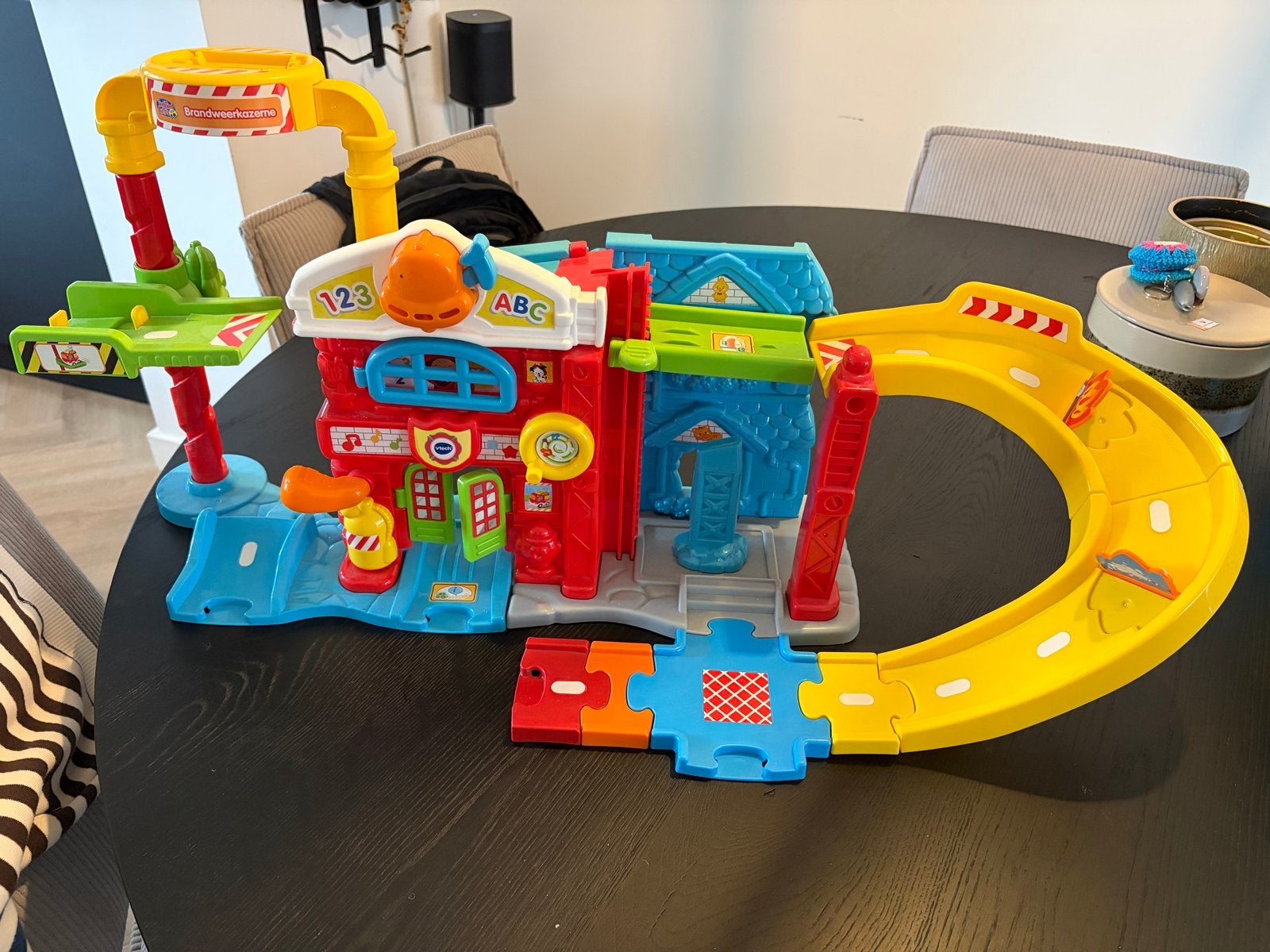 VTech Toet Toet Auto's Brandweerkazerne met geluid en licht, Ophalen of Verzenden, Zo goed als nieuw, Overige typen, Met licht