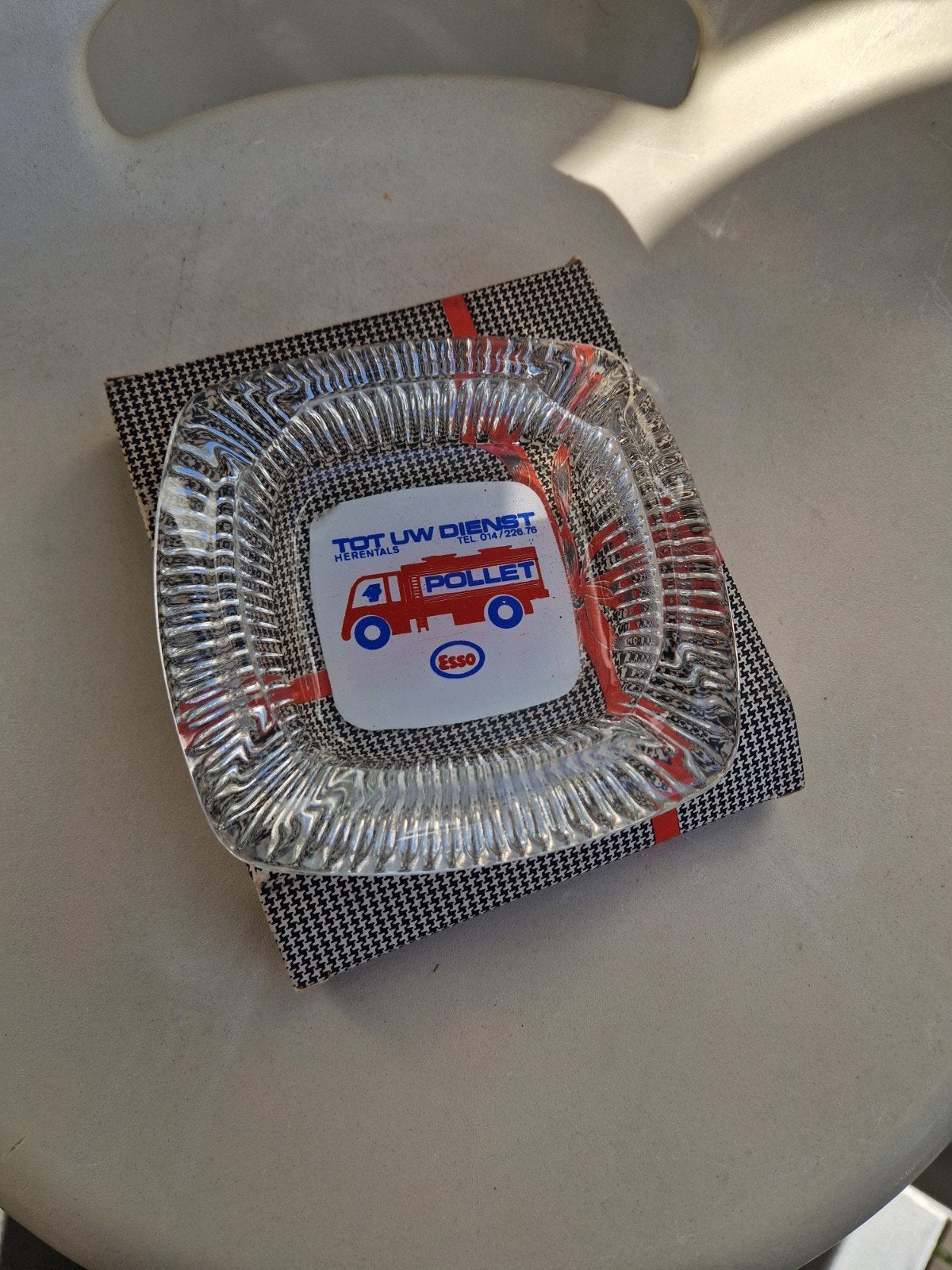 Esso Vintage Asbak, Verzamelen, Merken en Reclamevoorwerpen, Ophalen of Verzenden, Gebruikt, Gebruiksvoorwerp