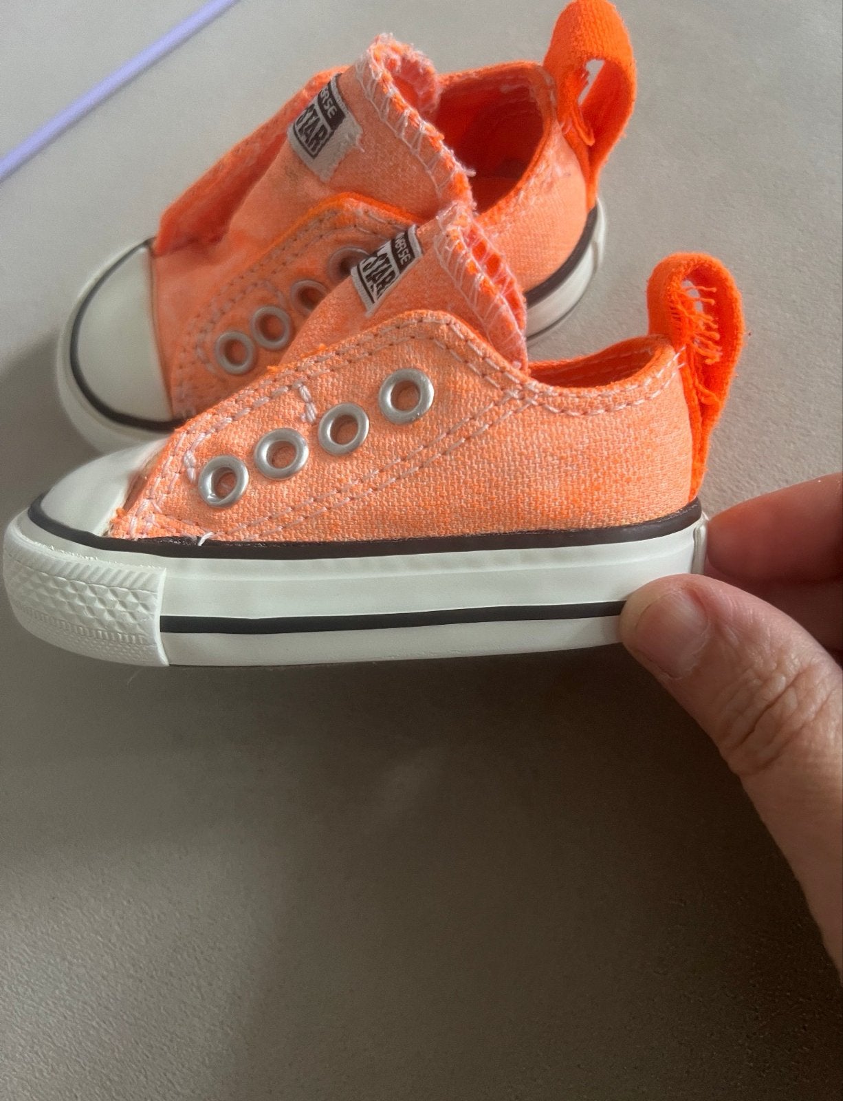 Oranje Converse All Star babyschoentjes maat 18, Schoentjes, Jongetje of Meisje, Nieuw, Ophalen of Verzenden