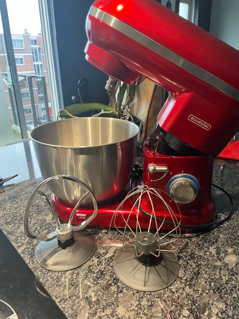 Bourgini Classic Kitchen Chef Keukenmachine - 4.5L, 4 liter of meer, Ophalen of Verzenden, Zo goed als nieuw, 3 snelheden of meer