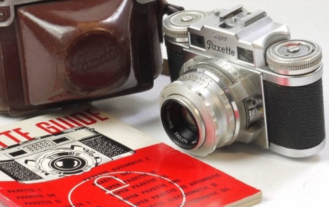 Braun Super Paxette 35mm + Steinheil 45mm f2.8 C Lens, Ophalen of Verzenden, Gebruikt, Compact, Overige Merken
