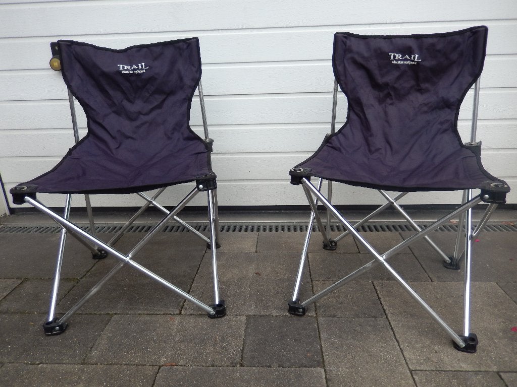 2 Opvouwbare campingstoelen Trail slim chair, Ophalen, Gebruikt, Campingstoel
