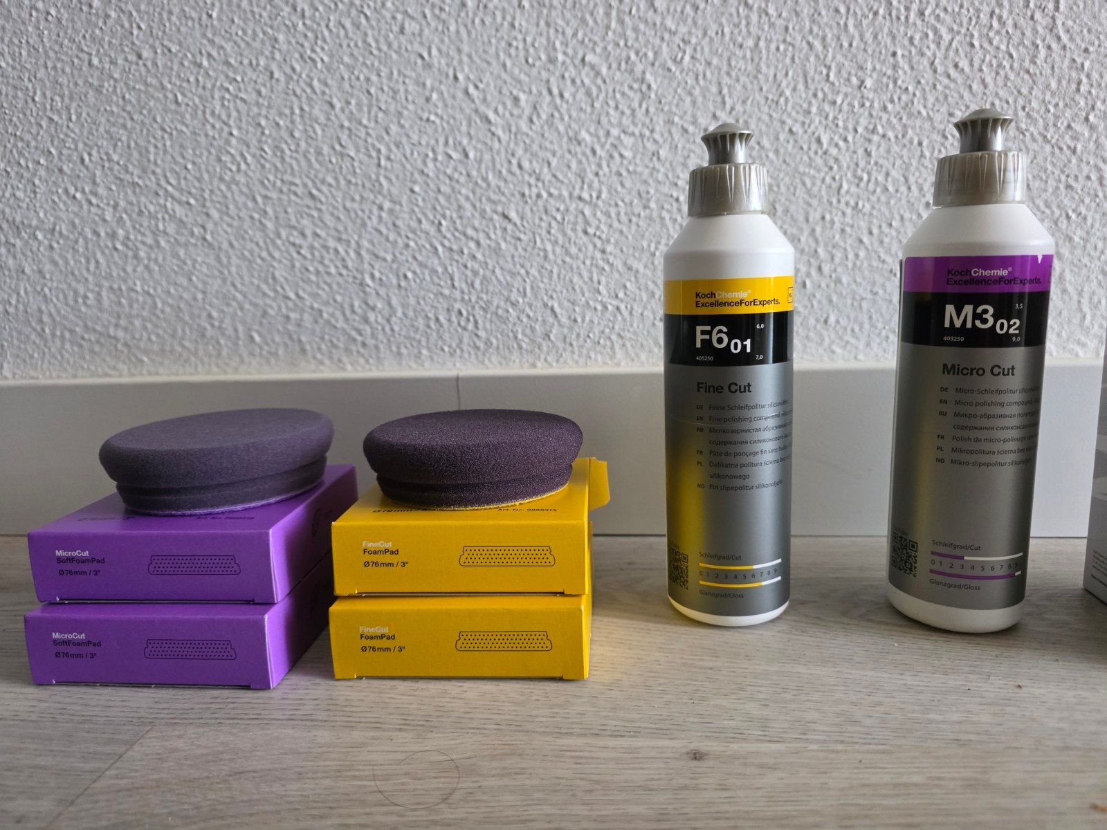 Koch Chemie Fine Cut F6.01 Fijn en Micro Cut M3.02, Auto diversen, Onderhoudsmiddelen, Ophalen of Verzenden