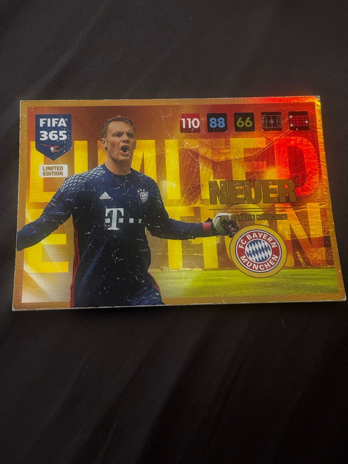FIFA 365 Limited Edition XL Manuel Neuer Spelerskaart, Verzamelen, Ophalen of Verzenden, Gebruikt, Buitenlandse clubs, Spelerskaart