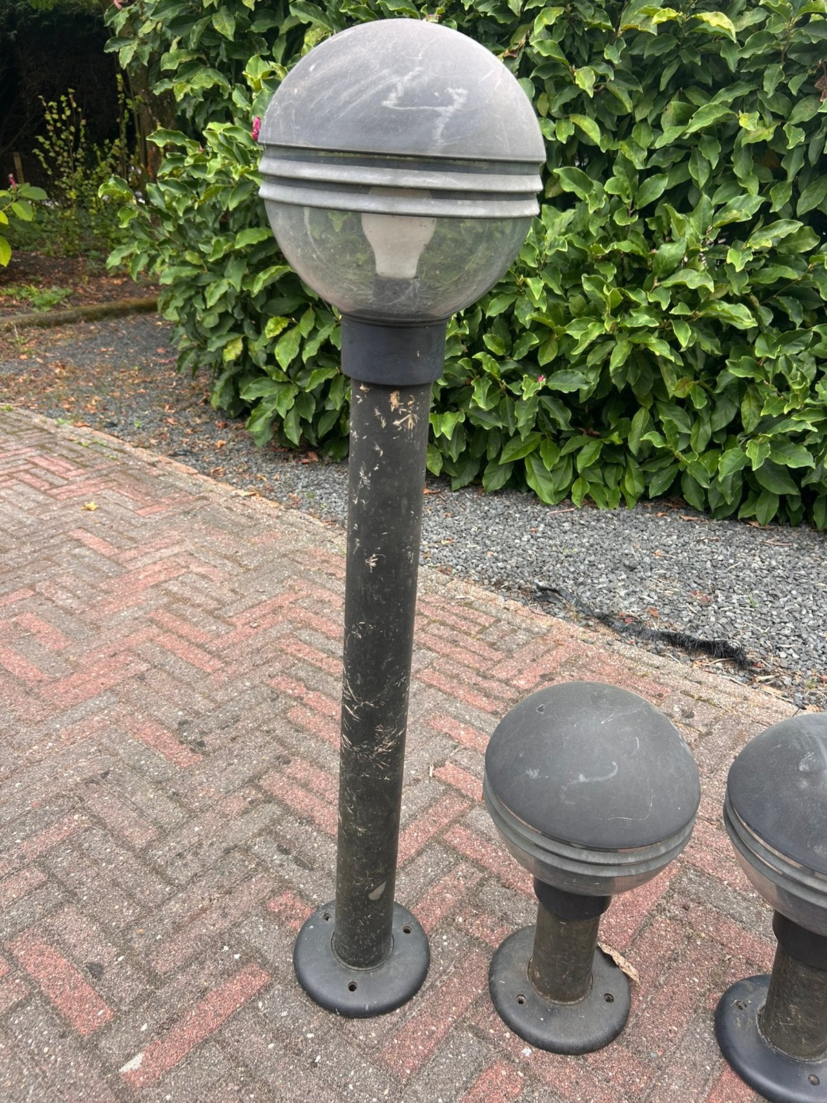 Buitenverlichting, Tuin en Terras, Ophalen, Kunststof, Gebruikt, Minder dan 50 watt