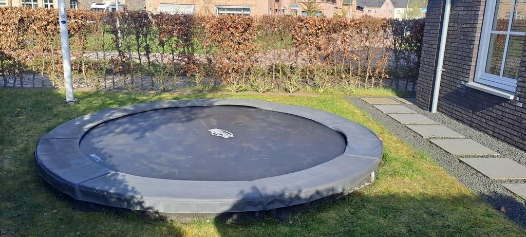 BERG Champion InGround Trampoline Ø 380 cm, Ophalen, Gebruikt