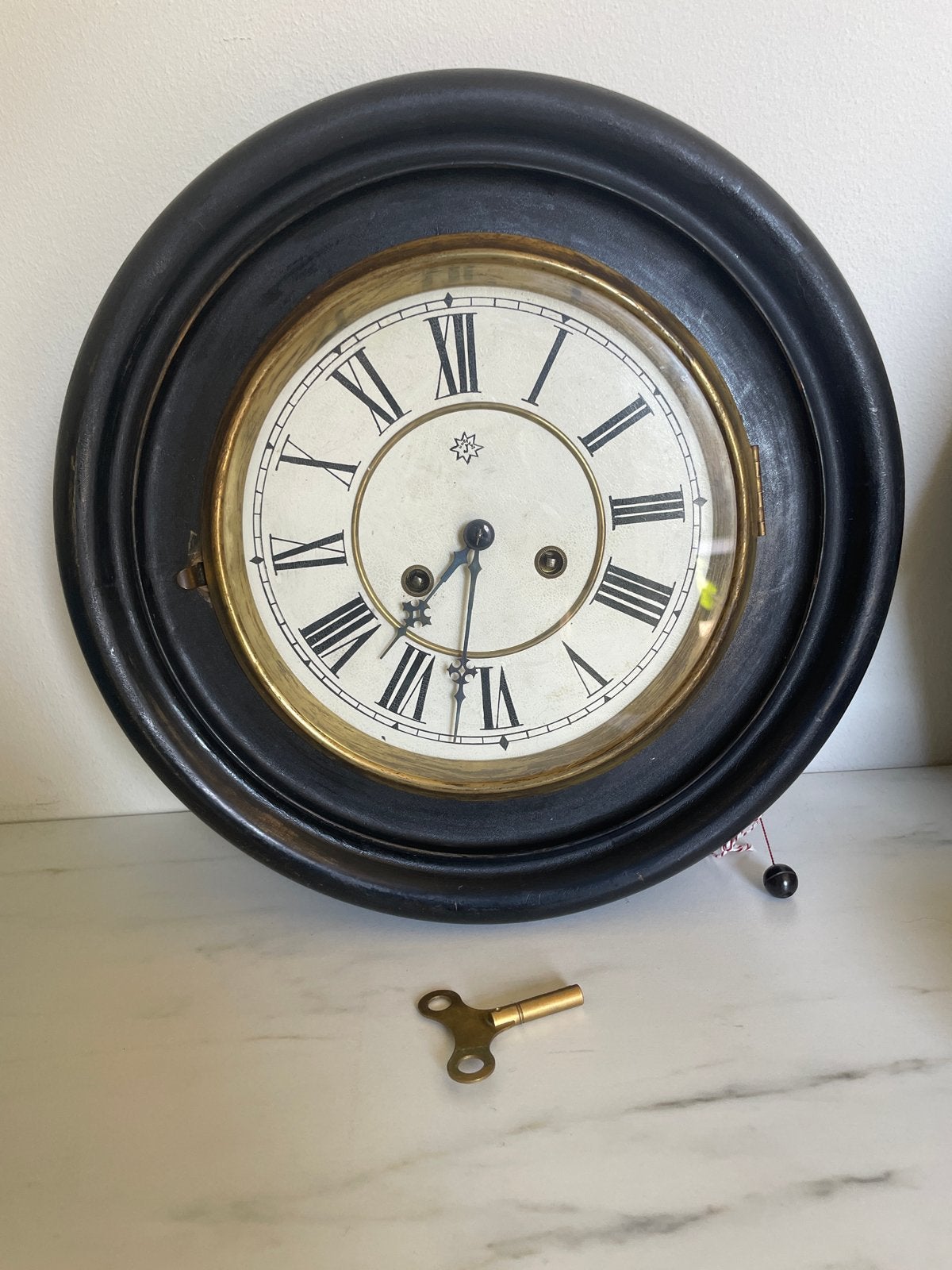 Antieke Junghans Kantoor Klok - Rond 1900, Antiek en Kunst, Antiek | Klokken, Ophalen