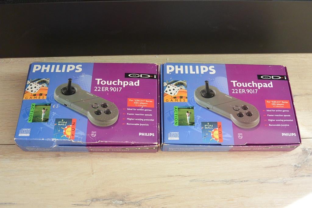 2x Philips CD-I Touchpad controller 22ER9017, Spelcomputers en Games, Spelcomputers | Overige, Gebruikt, Ophalen of Verzenden