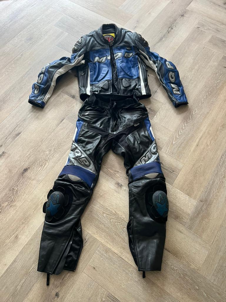 MQP Motorpak Leer Maat 50 - Jas en Broek, Ophalen of Verzenden, Tweedehands, Heren, Combipak