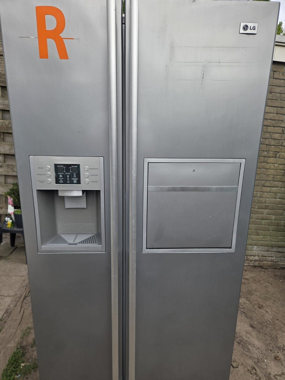 LG Amerikaanse Koelkast GW-P227YLQA Side-by-Side, Gebruikt, 200 liter of meer, 60 cm of meer, Met aparte vriezer