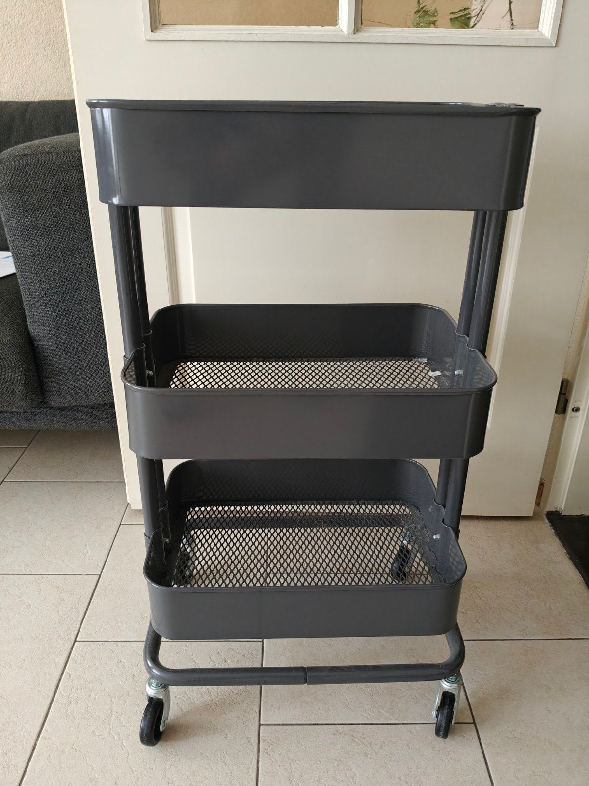 Zo goed als nieuwe trolley/serveerwagen - Donkergrijs, Ophalen, Nieuw