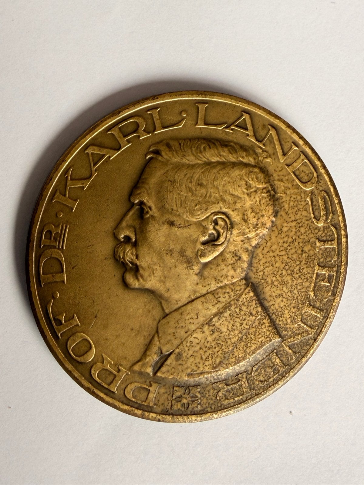 Bronzen Medaille Dr. Karl Landsteiner Nederlandse Rode Kruis, Verzenden, Overige materialen, Nederland