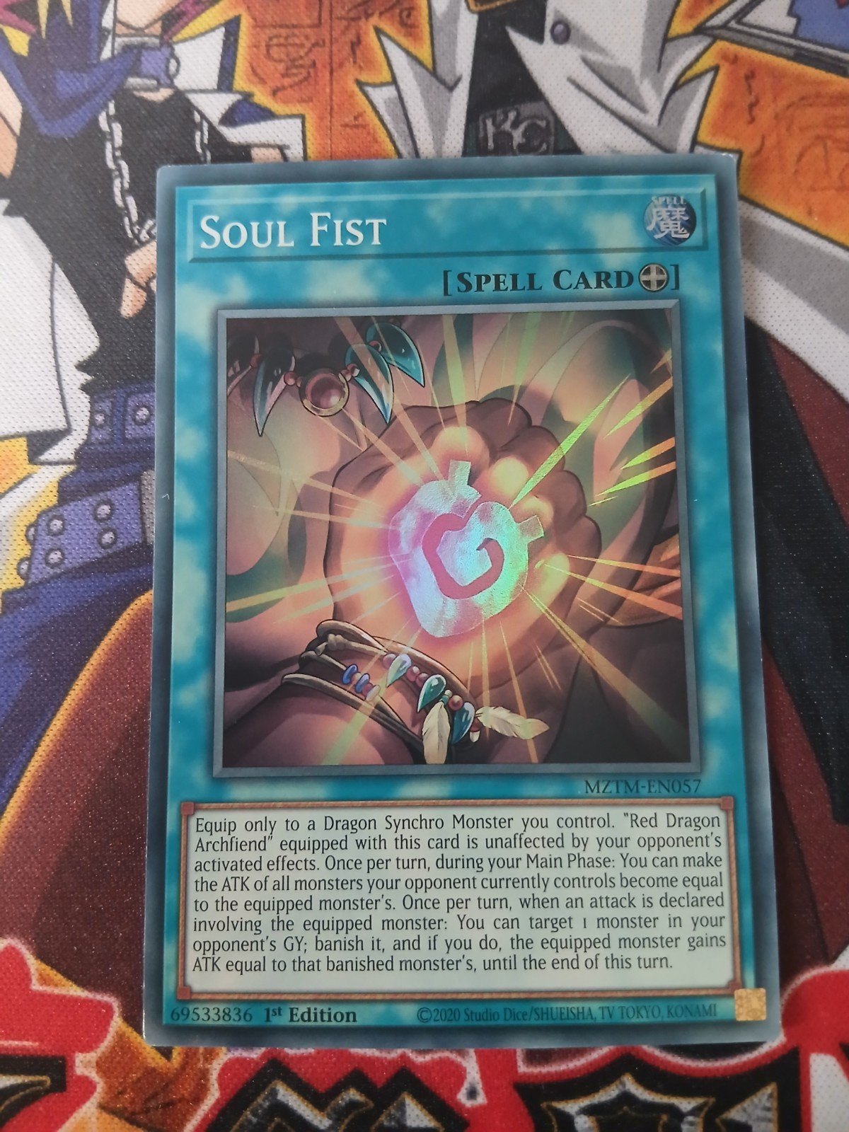 Soul Fist - Super Rare MZTM - Yu-Gi-Oh, Ophalen of Verzenden, Zo goed als nieuw, Foil