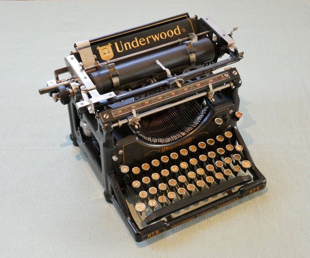Prachtige Underwood No. 5 typemachine – in perfecte staat, Antiek en Kunst, Antiek | Kantoor en Zakelijk, Ophalen
