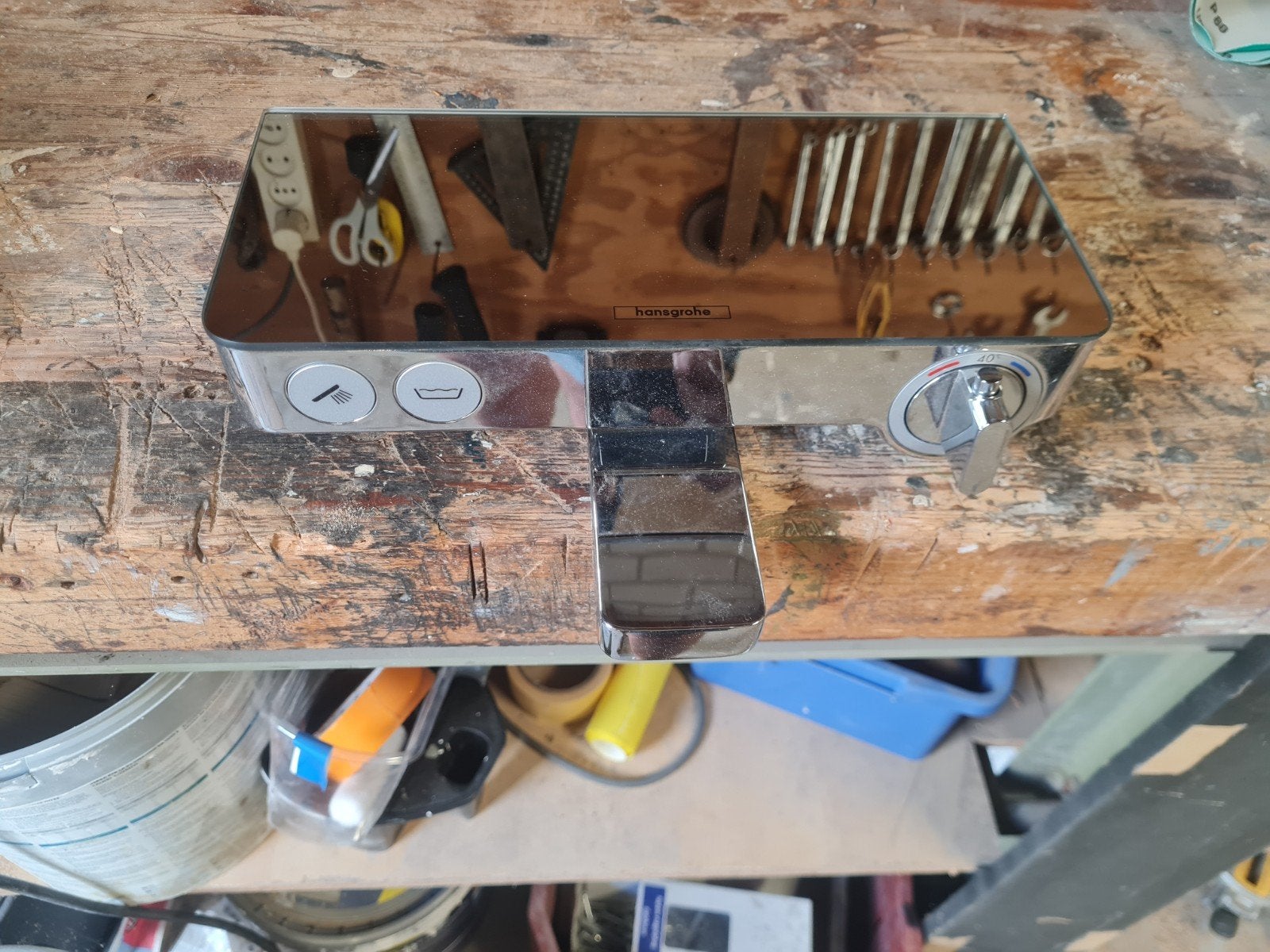 Hansgrohe Thermostatische Badkraan - Chroom, Ophalen of Verzenden, Nieuw, Chroom, Bad