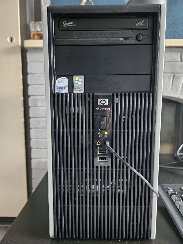 HP DC5700 – PC + Monitor – Klaar voor gebruik, Computers en Software, Desktop Pc's, Ophalen, Gebruikt, HDD, Minder dan 4 GB