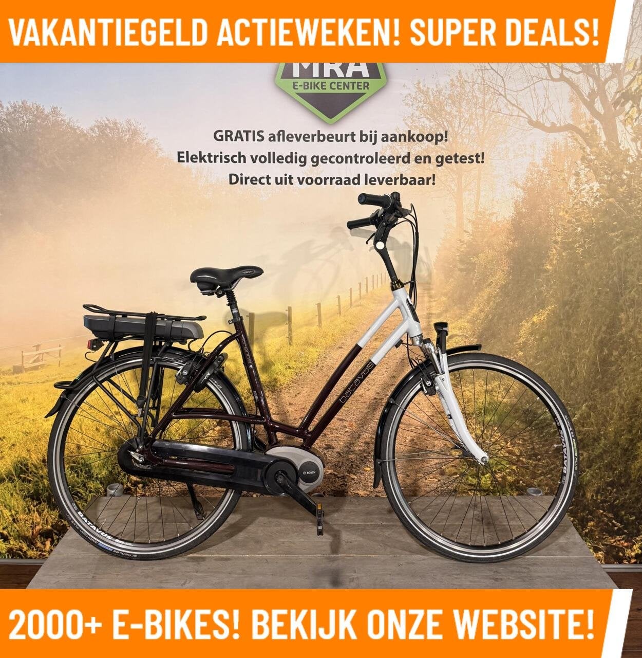Batavus Trento Elektrische fiets met BOSCH midden motor!, 51 tot 55 cm, Batavus