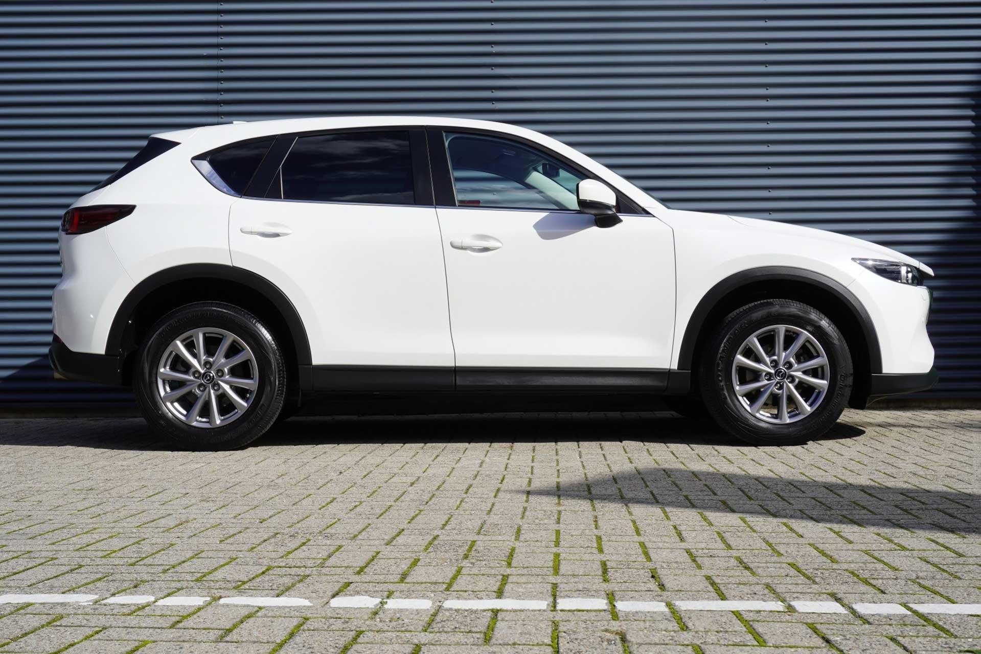 Mazda CX-5 2.0 SkyActiv-G 165pk AUT Comfort | Trekhaak | Stu, Auto's, Stof, Gebruikt, 4 cilinders, Wit