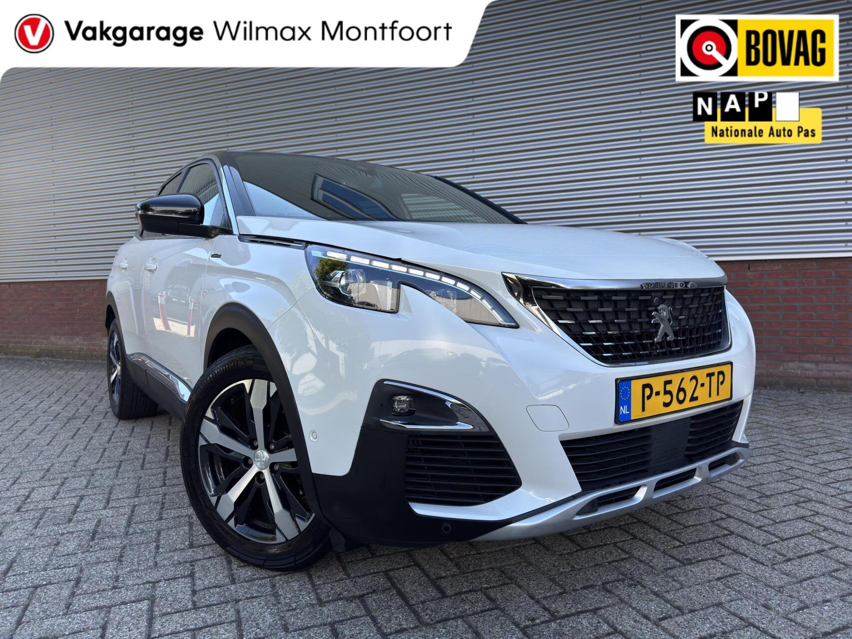 Peugeot 3008 1.6 GT Line|Automaat|Trekhaak|Camera|Elek.stoel, Auto's, Euro 6, 4 cilinders, Met garantie (alle), Leder en Stof